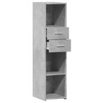 vidaXL Buffet haut gris béton 30x42 5x124 cm bois d'ingénierie