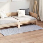 vidaXL Tapis de surface Rectangulaire HUARTE Gris 150 x 80 cm