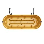 Balconnière ovale avec réservoir 50 4 x 26 x hauteur 17 7 cm - Jaune miel