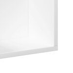 vidaXL Armoires murales 2 Pièces blanc 99x18x16 5 cm bois d'ingénierie