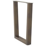 vidaXL Pieds de table à manger en forme de V  2 pièces  acier naturel  60 x (72-73 3) cm