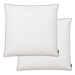 vidaXL Oreiller lot de 2 Remplissage de duvet léger 80 x 80 cm Blanc