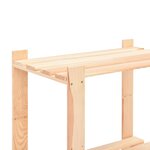 vidaXL Étagère de stockage 5 niveaux 80x38x170 cm Pin solide 250 kg