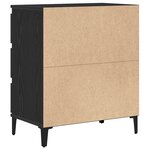 Buffet vidaXL Noir Chêne 60x35x70 cm Bois d'ingénierie