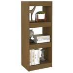 vidaXL Bibliothèque/Séparateur de pièce Marron miel 40x30x103 5 cm Pin