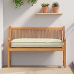 vidaXL Coussin de palette pour sièges/dossiers crème 120 x 50 x 12 cm  en tissu Oxford