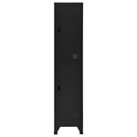 vidaXL Armoire à casiers Noir 38x45x180 cm Acier