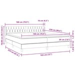 vidaXL Sommier à lattes de lit avec matelas rose 180x220 cm velours