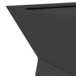 vidaXL Jardinière à pilier Noir 40 x 40 x 100 cm