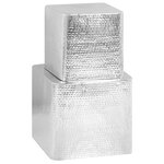 vidaXL Tables basses 2 Pièces Argenté Aluminium
