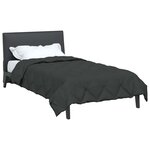 vidaXL Duvet d'été simple Anthracite 200 x 155 cm Microfibre