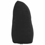 vidaXL Coussin de Dos Noir 45 x 24 x 50 cm Velours