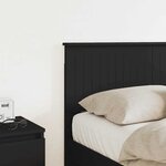 vidaXL Tête de lit Chêne noir 135 cm Bois d'ingénierie