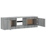 vidaXL Meuble TV avec lumières LED sonoma gris 120x30x35 5 cm