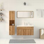 vidaXL Ensemble de meubles salle de bain 5 Pièces bois d'ingénierie