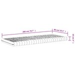 vidaXL Matelas en mousse 2 Pièces blanc 90x200 cm 7 zones dureté 20 ILD