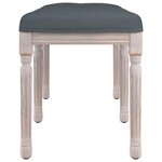 vidaXL Banc Gris foncé 110x40x49 cm Velours