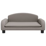 vidaXL Canapé pour enfants taupe 70x45x30 cm tissu