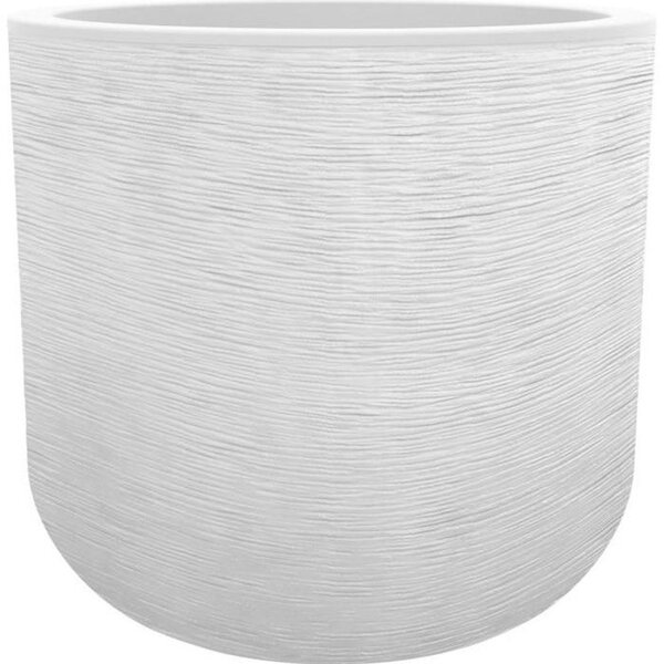 Pot rond 40 cm Graphit'Up - 32 5 L - Blanc cérusé