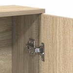 vidaXL Meuble de salle de bain avec porte-rouleau chêne sonoma