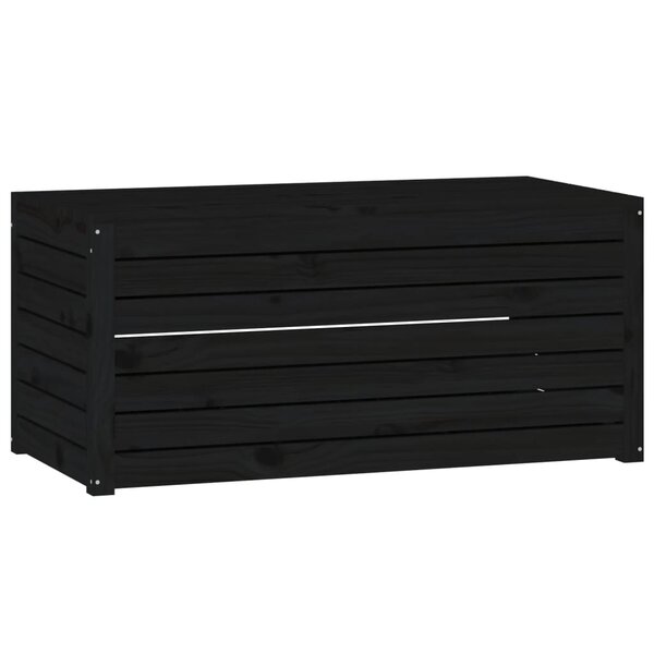 vidaXL Boîte de jardin noir 101x50 5x46 5 cm bois massif de pin