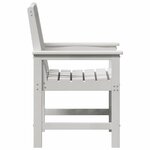 vidaXL Chaise de jardin. 2 Pièces Blanc 65 5 x 59 x 88cm Plastique