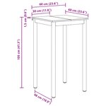 vidaXL Table de salle à manger / Table de repas Bois d'ingénierie