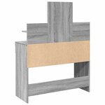vidaXL Coiffeuse avec LED sonoma gris 100x40x130 cm