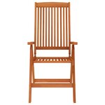 vidaXL Chaises de jardin pliables lot de 4 Bois d'eucalyptus massif