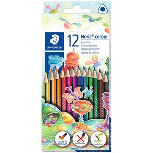 Crayon de couleur noris colour étui en carton de 12 staedtler