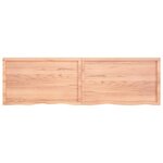 vidaXL Dessus de table marron clair bois chêne massif traité