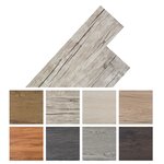 vidaXL Planche de plancher PVC autoadhésif 5 02 m² 2 mm Chêne délavé