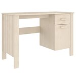 vidaXL Bureau HAMAR Marron miel 113x50x75 cm Bois massif de pin