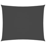 vidaXL Voile de parasol tissu oxford rectangulaire 6x7 m anthracite