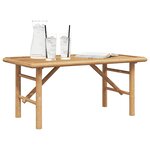 vidaXL Table basse Marron 90 x 50 x 43 cm Bambou