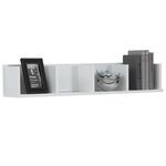 Fmd étagère murale avec 4 compartiments 92x17x16 5 cm blanc
