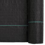 vidaXL Membrane anti-mauvaises herbes noir 1x10 m PP