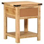 vidaXL Table de chevet 40x40x50 cm bois de manguier massif