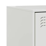 vidaXL Tables de chevet 2 Pièces blanc 34 5x39x44 cm acier