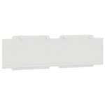 vidaXL Coussin de tête de lit Zadar blanc 183 cm similicuir