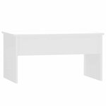 vidaXL Table basse blanc brillant 80x50 5x41 5 cm bois d'ingénierie