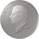 Monnaie EMERSON FITTIPALDI Motorsport Legends 1 Oz Argent 2$ Solomon Islands 2026 (PRÉCOMMANDE)