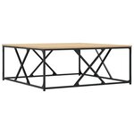 vidaXL Table basse chêne sonoma 100x100x40 cm bois d'ingénierie