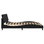 vidaXL Cadre de lit sans matelas noir 200x200 cm velours