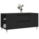vidaXL Table basse noir 102x44 5x50 cm bois d'ingénierie