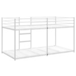 VidaXL Lit superposé sans matelas blanc 107x203 cm acier