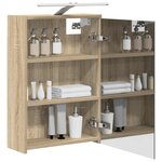 vidaXL Armoire Miroir de Salle de Bain Chêne Sonoma 43 x 16 x 62.5 cm