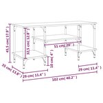 vidaXL Meuble TV sonoma gris 102x35x45 5 cm bois d'ingénierie