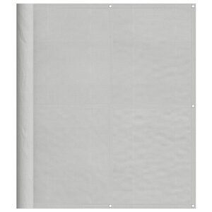 vidaXL Écran de balcon gris clair 120x300 cm 100 polyester oxford