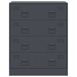 vidaXL Buffet anthracite 67x39x83 cm acier